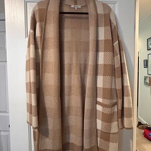 Plaid Tan Sweater